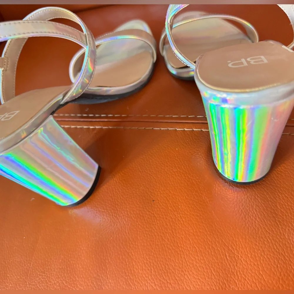 Metallic Strappy Heels